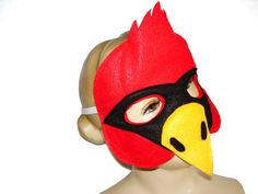 This CARDINAL mask is designed for everyday fun, great for dress up and pretend play, ideal gift, perfect for themed birthday parties, party favor and photo props. Up for sale two-layers, all stitched (no glue), high quality mask made of soft eco felt, held firmly in place with elastic, recommended for children 3 years old and up. *Please, convo if you need a package of 10 or more mask to receive a discount.* All Sales are final! Insurance is available upon request at the BUYER'S expense. For mo Themed Red Costume Accessories For Gift, Themed Red Costume Accessories As Gift, Red Themed Costume Accessories For Gifts, Red Themed Costume Accessories For Gift, Themed Carnival Masks, Playful Carnival Costume Accessories, Novelty Masks For Carnival Costume Party, Red Novelty Mask Costume Accessory, Novelty Red Mask Costume Accessory