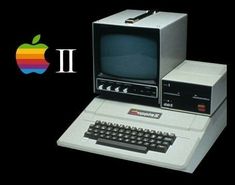 an apple ii computer sitting on top of a desk