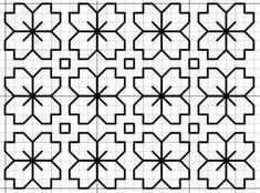 an image of a pattern that looks like it has been made with squares and lines