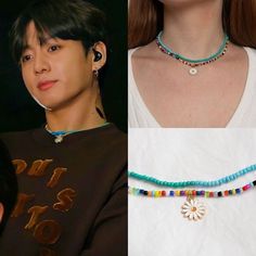 Jungkook Beaded Necklace, Jungkook Beaded Jewelry, Jungkook Necklace, Jungkook Bracelet, Handmade Necklace Ideas, Bts Jewellery, Bts Necklace, Bts Accessories, K Pop Fashion