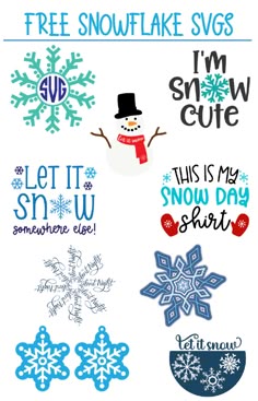 snowflake svg cut files