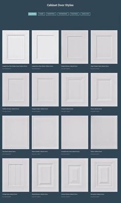 the different types of doors are shown on this page, and there is also an info sheet