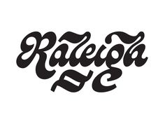 the word radeloga is written in black ink on a white background with an ornate font