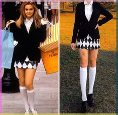 Cher Outfits Clueless Style, How To Dress Like Cher Horowitz, Cher's Outfits Clueless, Cher Inspired Outfits Clueless, As Seen On Tv Outfits, Clueless Inspired Outfits 90s Fashion, Pop Culture Outfits Ideas, Cher Horowitz Outfit Inspiration, Fictional Character Outfits