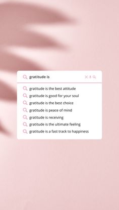 the back side of a pink and white wall with text on it that reads gratitue is