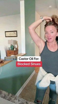 Drinking Lots Of Water, Blocked Sinuses, Sinus Drainage, Sinus Congestion Relief, Oils For Sinus, Castor Oil Benefits, Sinus Relief, Lymph Drainage, Sinus Congestion