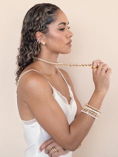 Materials 18K Gold Plated, Zinc, Freshwater Pearl, Acrylic Pearl Length 2.9" Closure Open Ear Cuff Pearl Cuff, Back Necklace, Chain Anklet, Gold Plated Chains, Gold Plating, Anklets, Freshwater Pearls, Ear Cuff, 18k Gold