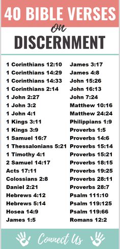 the bible verses for discernment