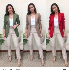 Blazer Outfits Casual, Blazer Outfits For Women, Office Outfits Women, Professional Attire, September 22