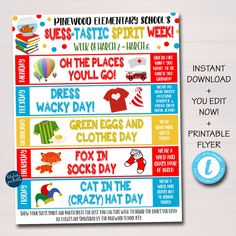 this is a printable poster for children's birthdays and other things to do