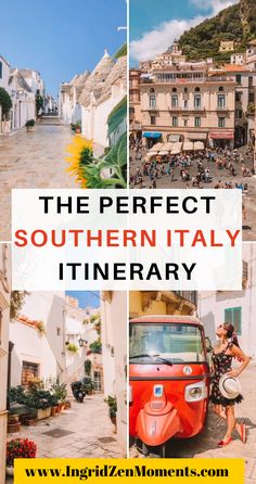 Southern Italy itinerary Italy Alberobello, One Week Itinerary, Matera Italy, Vacation In Italy, Italy Destinations