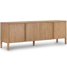 Riggs Media Console, Amber Oak-Furniture - Storage-High Fashion Home Low Console Table, Modern Media Console, Contemporary Home Interior, Modern Contemporary Homes, Innovative Furniture, Japandi Style, Sideboard Console, High Fashion Home, Media Console