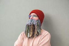 A handmade crochet winter hat with beard made from natural materials. These unusual but very warm accessories can be a great gift for any sports lover or just stylish person.  I make and send each beard and hat from harsh and frosty country where people know a lot about warming in winter time. Therefore each product is soft, warm and completely fit for everyday use.  Available 4 different sizes and many interesting models in my shop, but you should know that I love custom orders and always ready to realize something new. So feel free to contact me at any time! Crochet Winter Hat, Crochet Winter Hats, Winter Hats For Men, Crochet Winter, Man Gift, Knitted Beanie, Sports Lover, Hat For Man, Winter Time