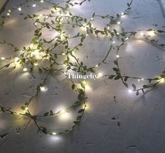 a bunch of lights that are on the ground