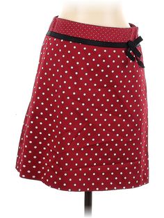 INC International Concepts Casual Skirt Size: 4 Bottoms - used. 97% COTTON, 3% LYCRA, Polka Dots | INC International Concepts Casual Skirt: Red Polka Dots Bottoms - Size 4 Petite Polka Dot Skirt, Red Polka Dot, Casual Skirt, Inc International Concepts, Womens Bottoms, Polka Dots, Women Handbags, Size 4, Dots