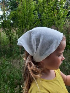 🎁Description. Linen summer headband with elastic in the back. Headband is cover head from the sun and it is comfortable to wear it all day along, because linen is breathable. Perfect for garden, beach & everyday. 🎁 Composition. 100% softened Europian linen.  🎁Size. *For girls 3+ years & over, fits head 50-54cm because of the elastic in the back. * For woman, fits head 54-58cm because of elastic in the back. 🎁Color. Milk white, but we have more colors. Please check the listing gallery. 🎁Care. You can keep the headband clean very easy, just wash it in the washing machine 🎁 Order procesing. Your order will be made for you in max 1 week & after will be shipped to you. Cotton Bandana Headband For Spring, One Size Fits Most Bandana For Spring Beach, Spring Cotton Headwrap With Matching Headband, Cotton Headwrap With Matching Headband For Spring, Cotton Headband For Spring, Cotton Headband Headscarf For Spring, Cotton Bandana For Beach In Summer, Spring Cotton Adjustable Bandana, Adjustable Cotton Bandana For Beach