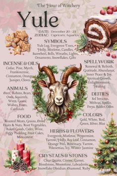 Sabbat Correspondences, Yule Correspondences, Yule Sabbat, Wicca Holidays, The Sabbats, Yule Traditions, Yule Crafts, Yule Celebration, Pagan Yule