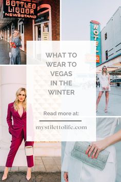 Going to Vegas this winter? This is your ultimate style guide for fall outfits! In Vegas nearly anything goes: so get those shiny and sparkly looks ready to dazzle on the strip! Fall In Las Vegas Outfits, Las Vegas In Winter Outfits, Vegas Capsule Wardrobe Winter, Las Vegas December Outfit Ideas, Vegas Outfit Ideas January, Las Vegas Day Outfit Winter, Las Vegas In December Outfits, Vegas Business Trip Outfit, Outfits For Las Vegas Winter