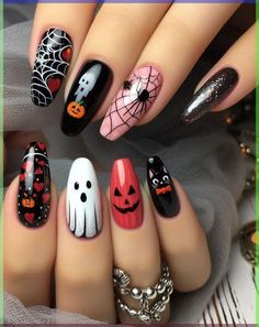 Graveyard Nails, Pearlescent Nails, Nail Halloween, Foggy Night, Ethereal Elegance, Nails Autumn, Spooky Designs