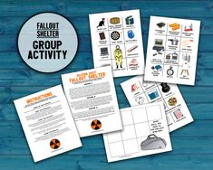 Fallout Shelter Decision Quest Group Team Building Activity and Icebreaker game. Fall Out Shelter, Group Team Building Activities, Decision Making Activities, Story Sheet, Team Building Challenges, Team Building Activity, Communication Activities, Island Survival, Office Party Games