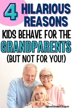 A universal parenting truth that's hilarious as it is frustrating: kids behave for the grandparents, but not their parents! Check out this funny but true post laying out the hilarious reasons kids act their best at the Grandparents' house! Parenting Tools, Wild Wild West, Parenting Articles, Marriage Humor, Parenting Memes, Struggle Is Real, Parenting Blog, Parenting Humor