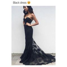 Black Mermaid Prom Dress, Black Lace Prom Dress, Prom Dress With Train, Lace Prom Dresses, Sweetheart Prom Dress, Lace Prom Dress, Looks Party, Black Evening Dresses, Black Prom Dresses