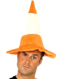 Traffic Cone Felt Hat, great accessory for Stag Night or Fancy Dress parties. We supply a wide variety of Fancy dress costume. Weird Hats, Cone Hats, Stag Night, Crazy Hat, Cone Hat, Silly Hats, Traffic Cone, Fancy Dress Costume, Stag Party