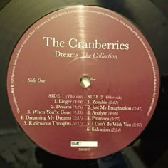 the cranberries - dreams in the collection cd disc artwork, album cover art