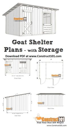 the plans for a storage shed