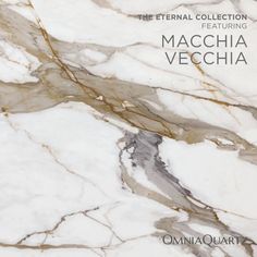 an image of marble with the words machcha vecchina on it's side