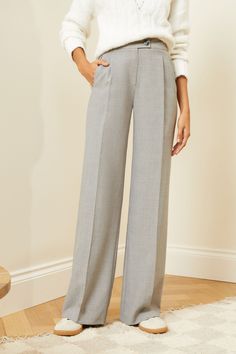 Love & Roses High Waist Wide Leg Tailored Trousers