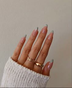 Grad Nails, Mint Green Nails, Mint Nails, Green Acrylic Nails, Ten Nails, Green Nail Art, Graduation Nails, Green Nail Designs, Nails French Tip