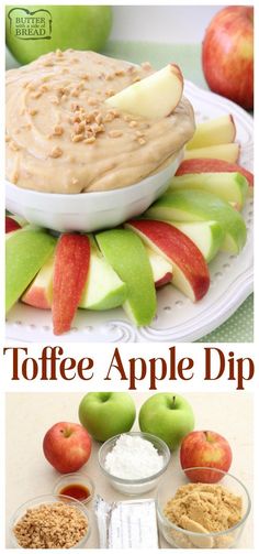 an apple dip recipe with apples and other ingredients