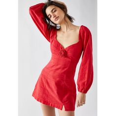 Nwt Free People Put A Rose On It Mini Dress, Red - Size S Sold Out Style! No Longer Sold Online! Condition: Excellent Condition! Nwt! No Known Flaws! Size: S Measurements (All Approximate And Taken Flat): Pit To Pit: 17" Length: 30.5" (From "Shoulder" To Hemline) Sleeve Length: 25" Features: - Red Color - Relaxed, A-Line Silhouette - Mini Length - Sweetheart Neckline - Long Balloon Sleeves - Textured Woven Fabrication - Floral Knot Detail At Bust - Back Tie Feature - Free-Est - Machine Wash Cold Dresses For Women Classy, Valentines Day Dresses, Valentine Dress, Little Red Dress, Brunch Outfit, Rose Dress, Balloon Sleeves, Free People Dresses, A Rose