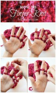 how to crochet finger and hand knitted ring pattern in 4 easy steps