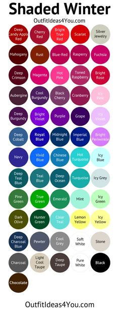 the color chart for this summer's trend