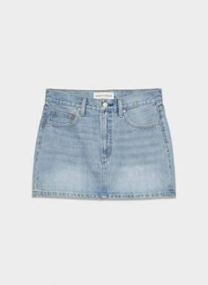 THE '90S RICCI DENIM SKIRT Spring Break Fits, Skirt Png, Clothes Pjs, Alexis Dress, Jean Skirts, Kelsea Ballerini, Back To School Fits, Mini Denim Skirt, Micro Skirt