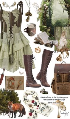 Enchanted Garden Theme Outfit, Witchy Fairy Aesthetic Outfits, Enchanted Forest Aesthetic Outfit, Forest Fairy Aesthetic Outfit, Fairytail Outfits, Woodland Fairy Outfit, Enchanted Forest Outfit Ideas, Forest Outfit Aesthetic, Enchanted Forest Outfit