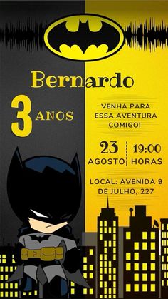 the batman birthday party is in spanish and english