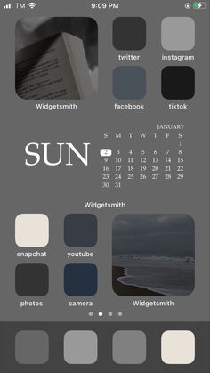 the sun calendar is displayed on an iphone screen, with multiple color swatches to choose from