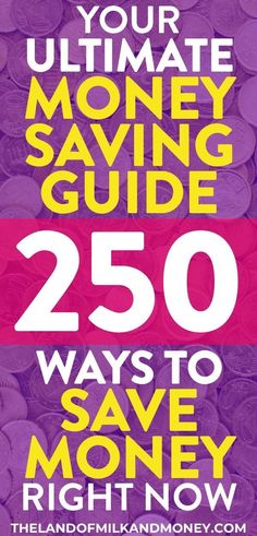 the ultimate guide to saving money