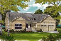 this is an artist's rendering of these country house plans