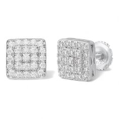 Amazing moissanite stud earrings  Each order is for a pair - you get 2 earrings with order Real 0.7ct VVS D color excellent cut moissanite stones PASSES DIAMOND TESTER ANY PEN OR LIGHT TRANSMISSION DIAMOND TESTER (Will show up as moissanite and not diamond on lab assays however) Comes with GRA certificate Nice micropave prong setting Solid 925 sterling silver! Wont turn your ears green!   Iced moissanite is very icy and looks amazing in the sun! Cant tell difference from natural diamonds without a microscope Nice iced stones  About 0.33" (8.5mm) wide perfect medium size! Pair weighs around 2.5 grams Screw backs for a secure fit!  Ships fast Let us know if you have any questions Stud Earrings For Men, Bling Earrings, Diamond Ice, Diamond Tester, 2 Earrings, Man Made Diamonds, Screw Back Earrings, Micro Pave, Cz Stone