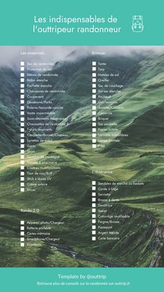 a green mountain range with the words les indspensables de tourripeur random