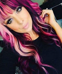 Pink And Red Hair Dye, Red Hair Dye Ideas, Pink And Red Hair, Hair Color For Short Hair, Color For Short Hair, Red Hair Dye, Red Ombre Hair, All Things Pink, Hair Dye Ideas