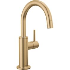 the brass faucet is shown on a white background with no one in it