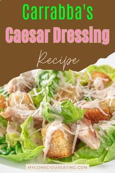 Caesar dressing with grilled chicken Carrabas Recipes, Dressing Stand, Carrabbas Recipes, Caesar Dressing Recipe, Dips Recipes, Salad Dressing Recipes Homemade, Hearty Salads, Veggie Dip, Caesar Dressing