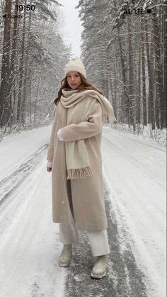 Winter Fashion Outfits Snow, Wintwe Outfits, Winter Scarf Outfit, Winter Chill Outfits, Mode Au Ski, Coat With Scarf, Stile Kendall Jenner, Cold Weather Outfits Winter