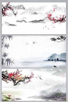 Chinese style landscape plum branch design background image#pikbest#backgrounds Slide Powerpoint Backgrounds, Background Design For Editing, Asian Art Style, Landscape Bricks, Chinese Deco, Free Paper Printables, Ink Landscape, Memo Notes, Powerpoint Backgrounds