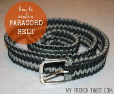 how to make a paracor belt